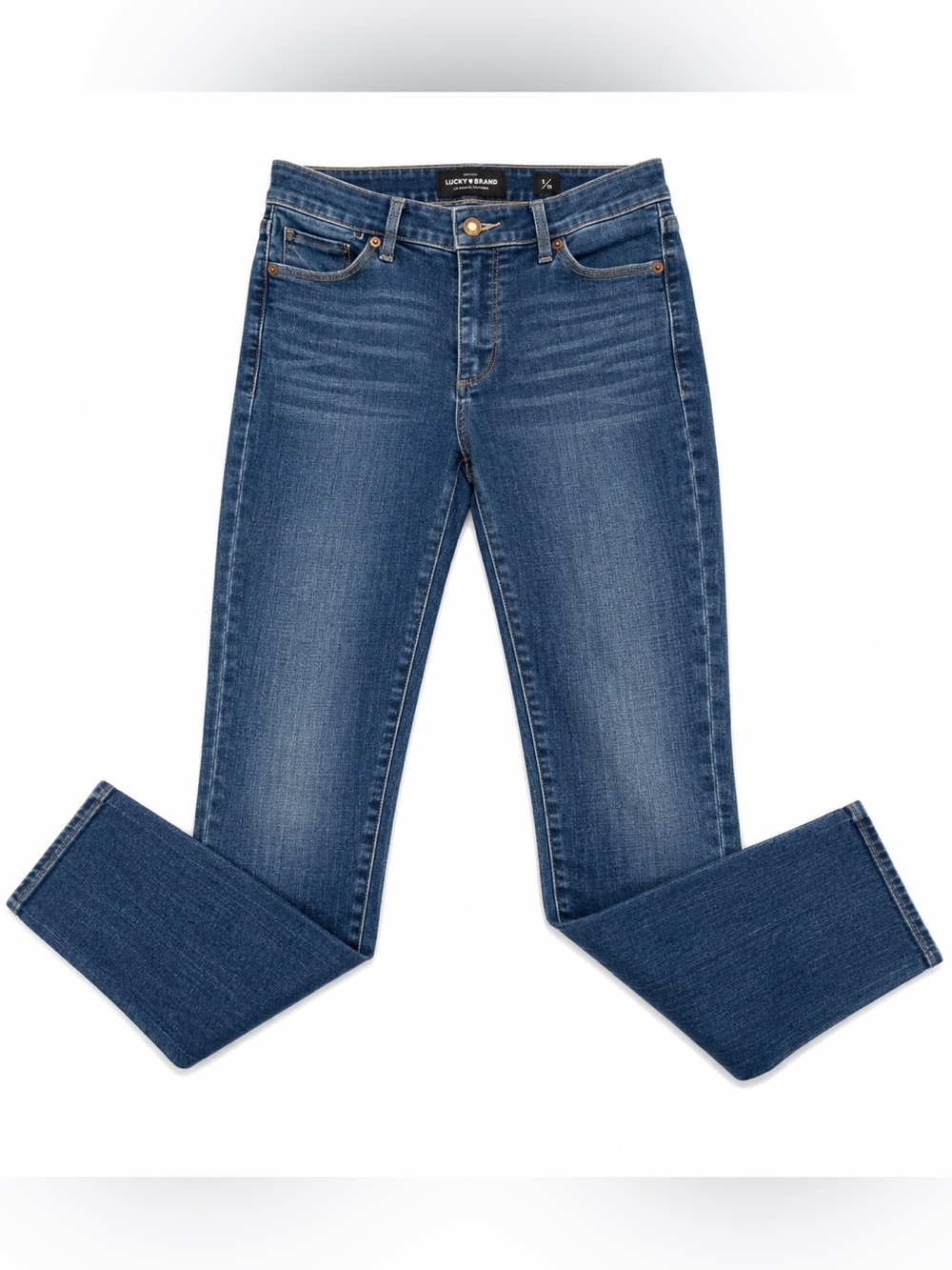 Lucky Brand Women's Dark Blue Slim Straight Jeans